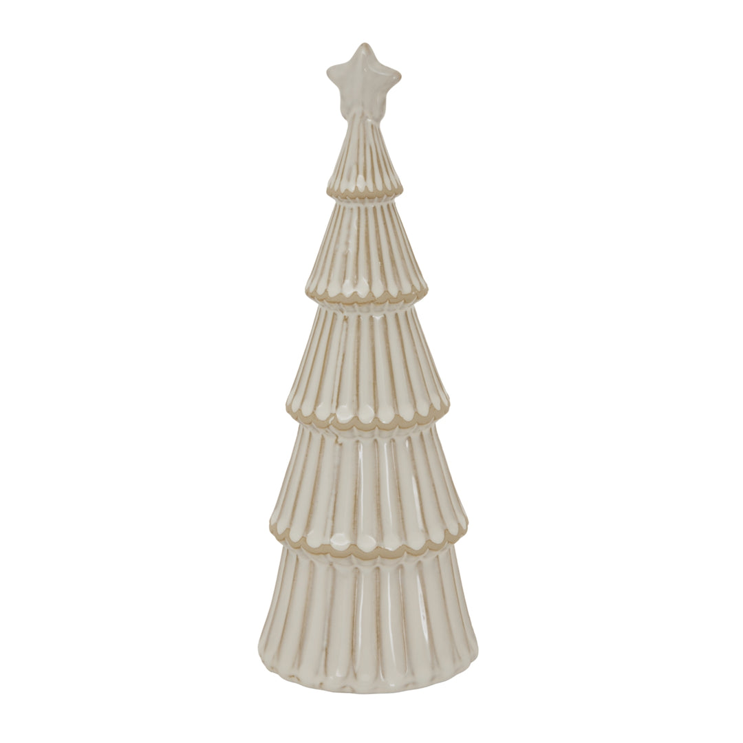 Large Alora Snowy Layered Tree with Star