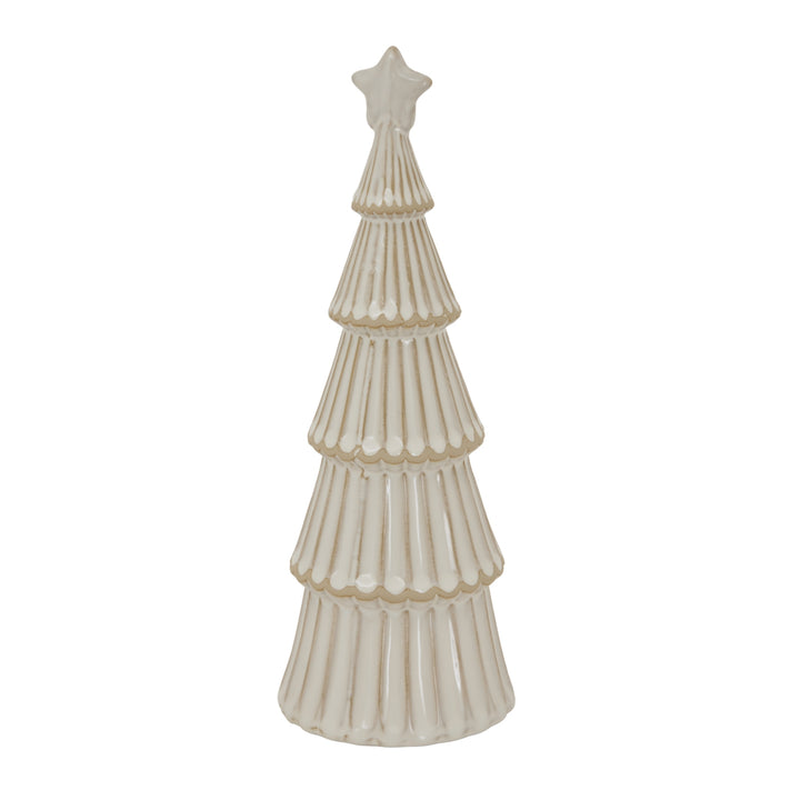 Large Alora Snowy Layered Tree with Star