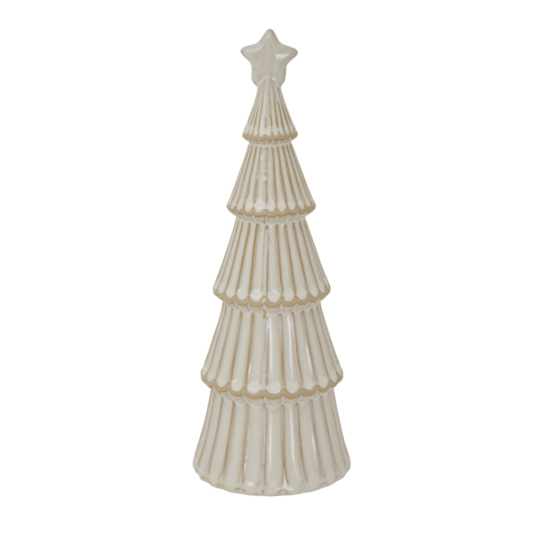 A Whimsical Winter Wonder: Large Alora Ceramic Snowy Tree