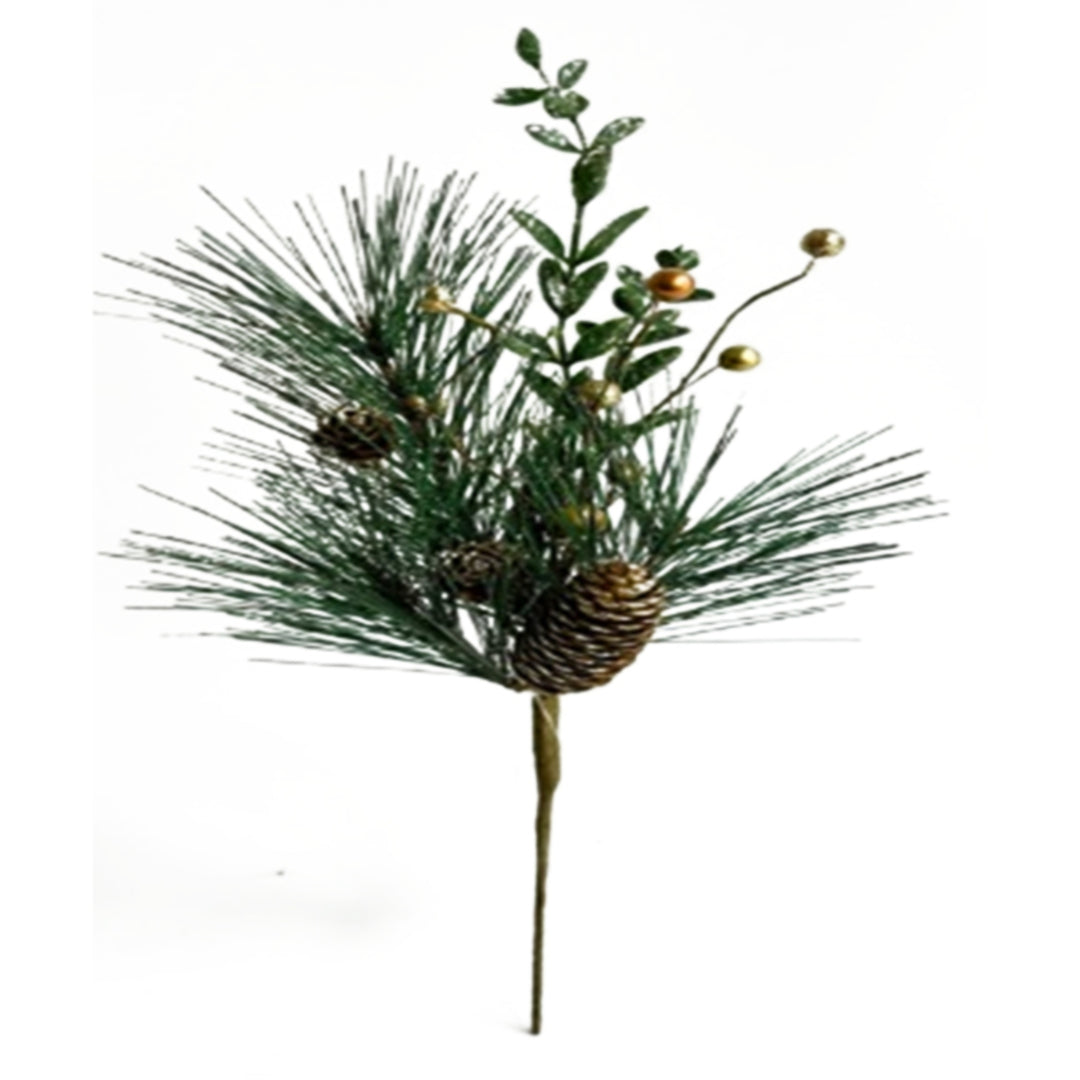 Christmas-Soft-Gold-Spray-With-Pinecones