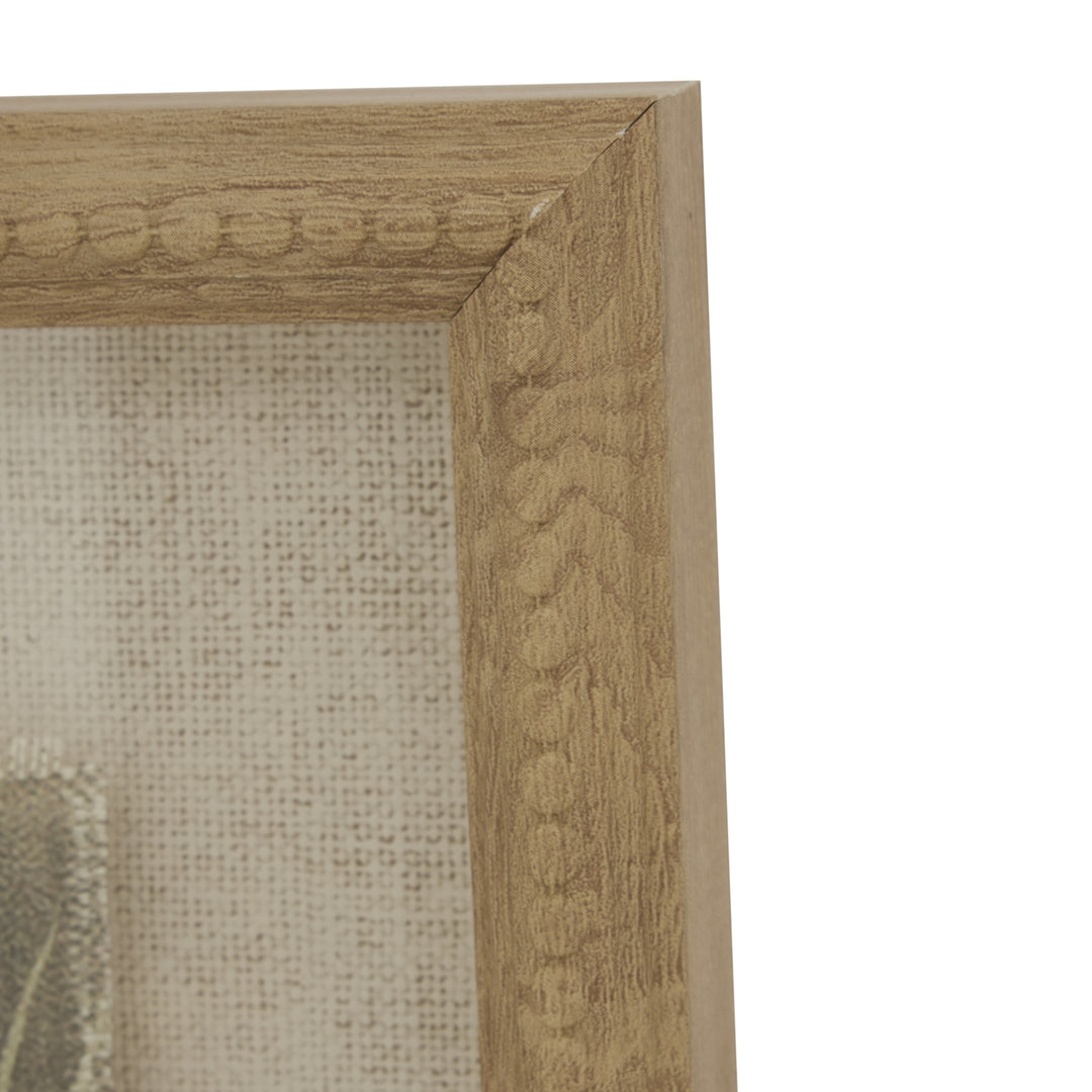 Flora & Fauna Collection Avocet on Linen in Beaded Frame