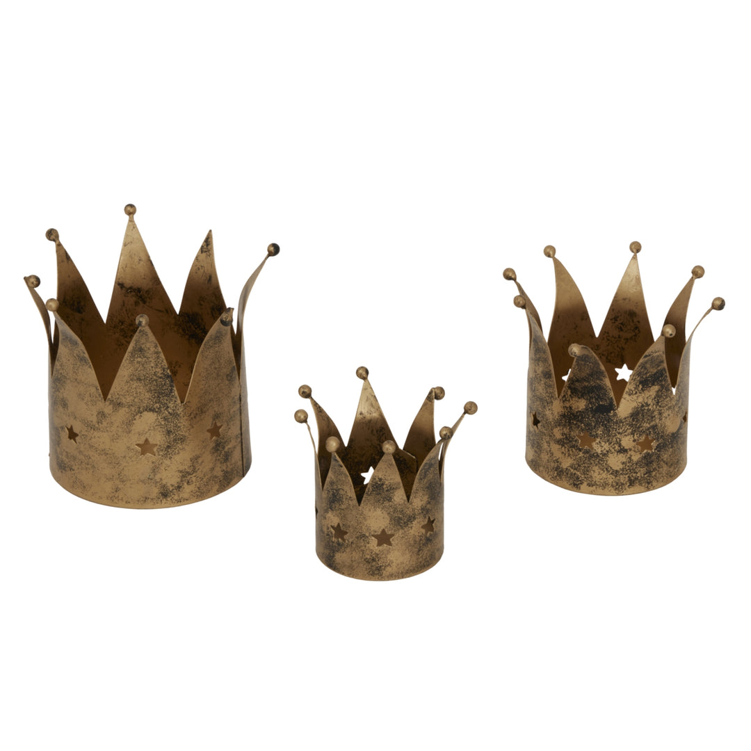 Antique-Gold-Crown-Candle-Holder