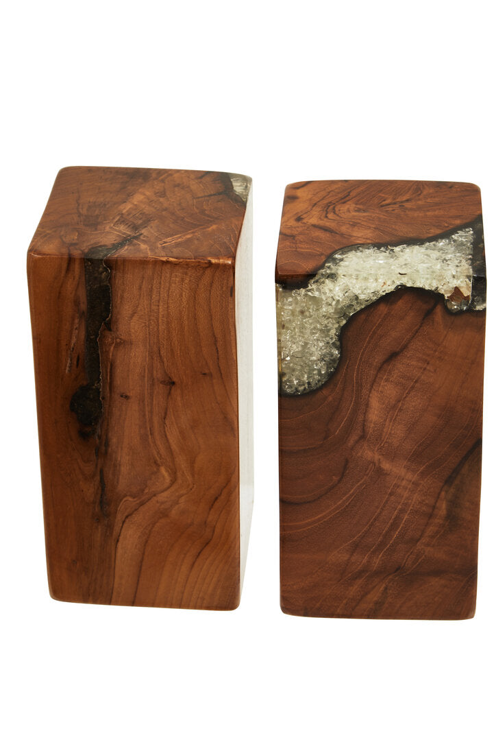 Brookstone Burnt Effect Bookends – Set of 2