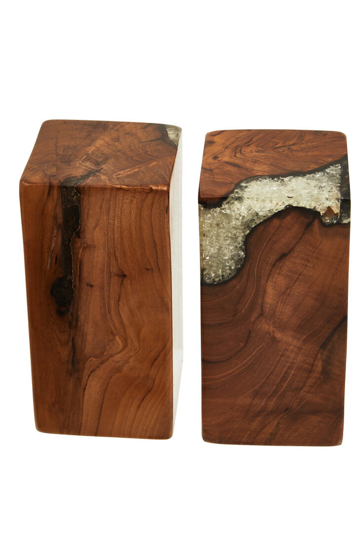 Brookstone Burnt Effect Bookends – Set of 2