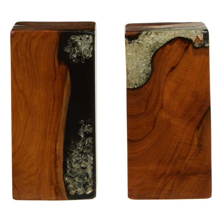 Brookstone Burnt Effect Bookends – Set of 2