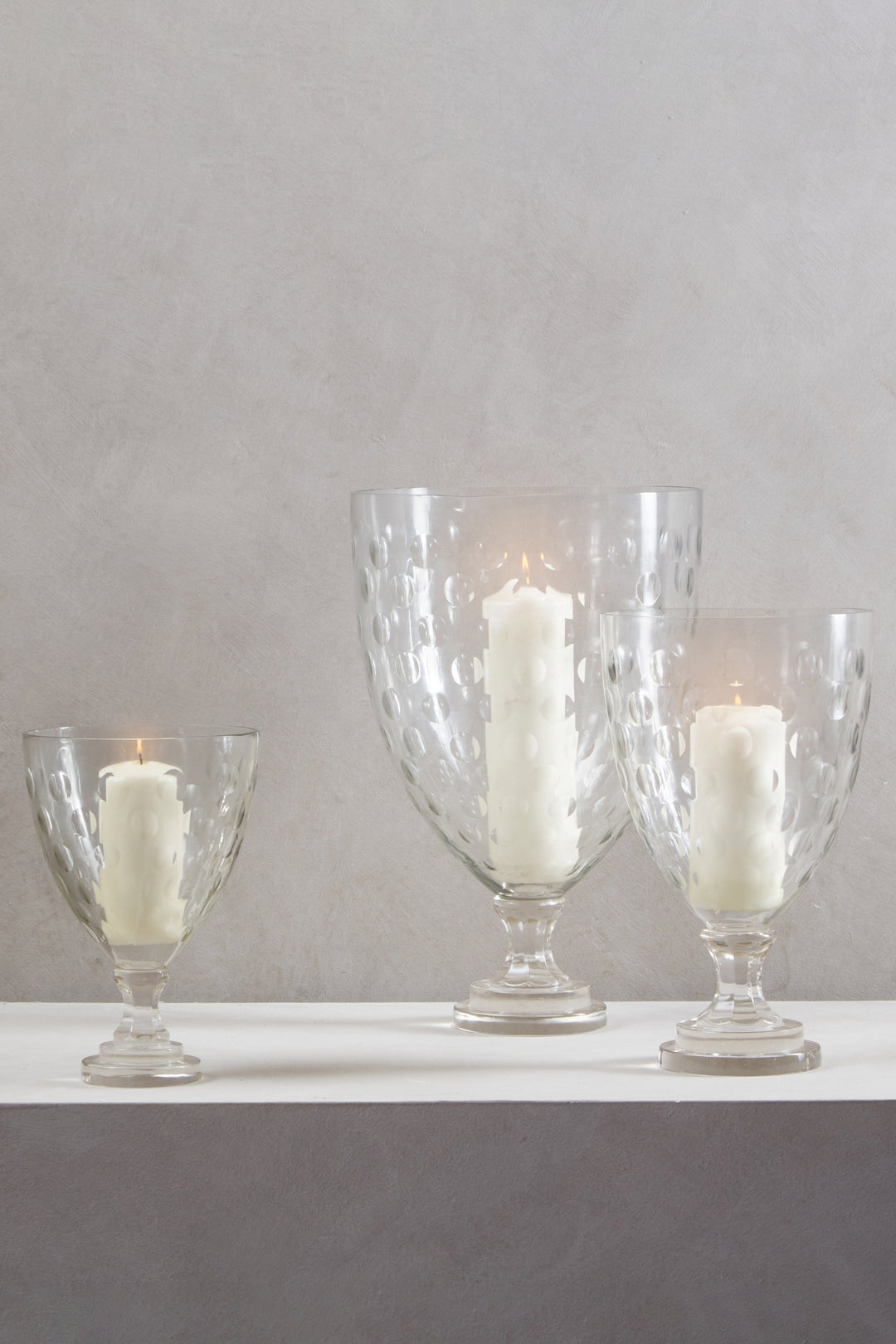 Cortina Candle Holder – Large, with Honeycomb Pattern