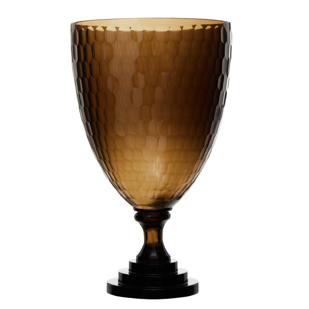 Bexley Honeycomb Glass Candle Holder – Medium