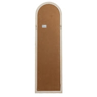 Tall Washed Wood Arched Window Mirror