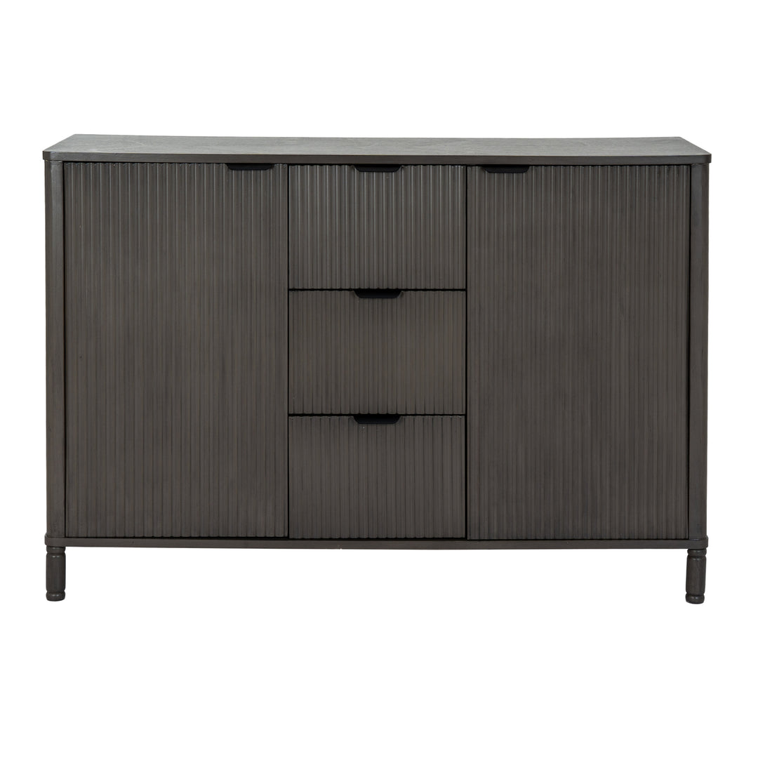 Reed Collection 3 Drawer 2 Door Cabinet – Modern Storage Unit for Living Room & Hallway
