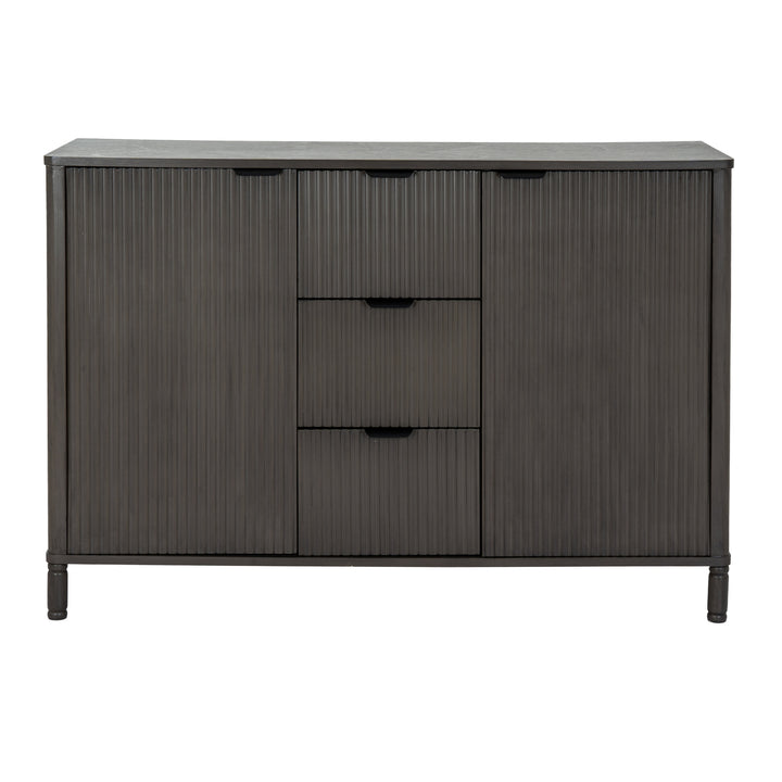 Reed Collection 3 Drawer 2 Door Cabinet – Modern Storage Unit for Living Room & Hallway