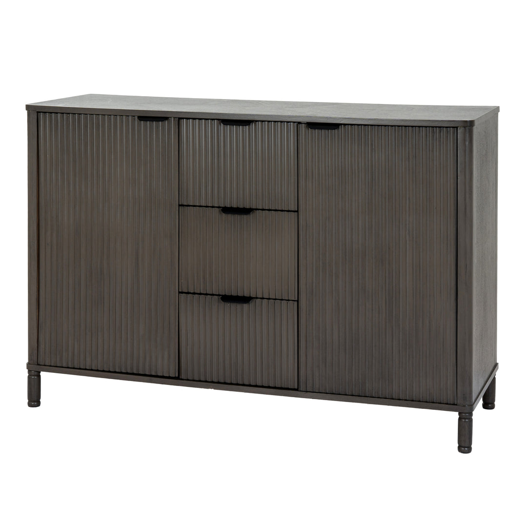 Reed Collection 3 Drawer 2 Door Cabinet – Modern Storage Unit for Living Room & Hallway