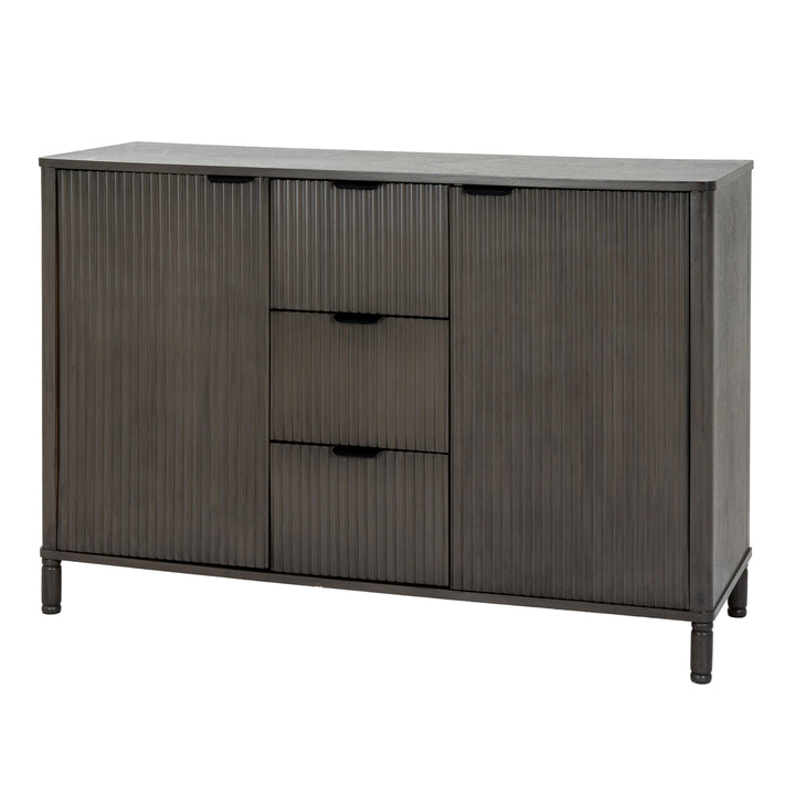 Reed Collection 3 Drawer 2 Door Cabinet – Modern Storage Unit for Living Room & Hallway