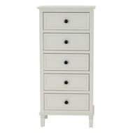 Belmont Collection 5 Drawer Wooden Tallboy Chest