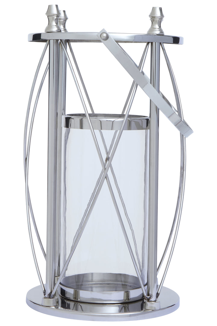 Cruzar Lantern – Large, in Silver Finish