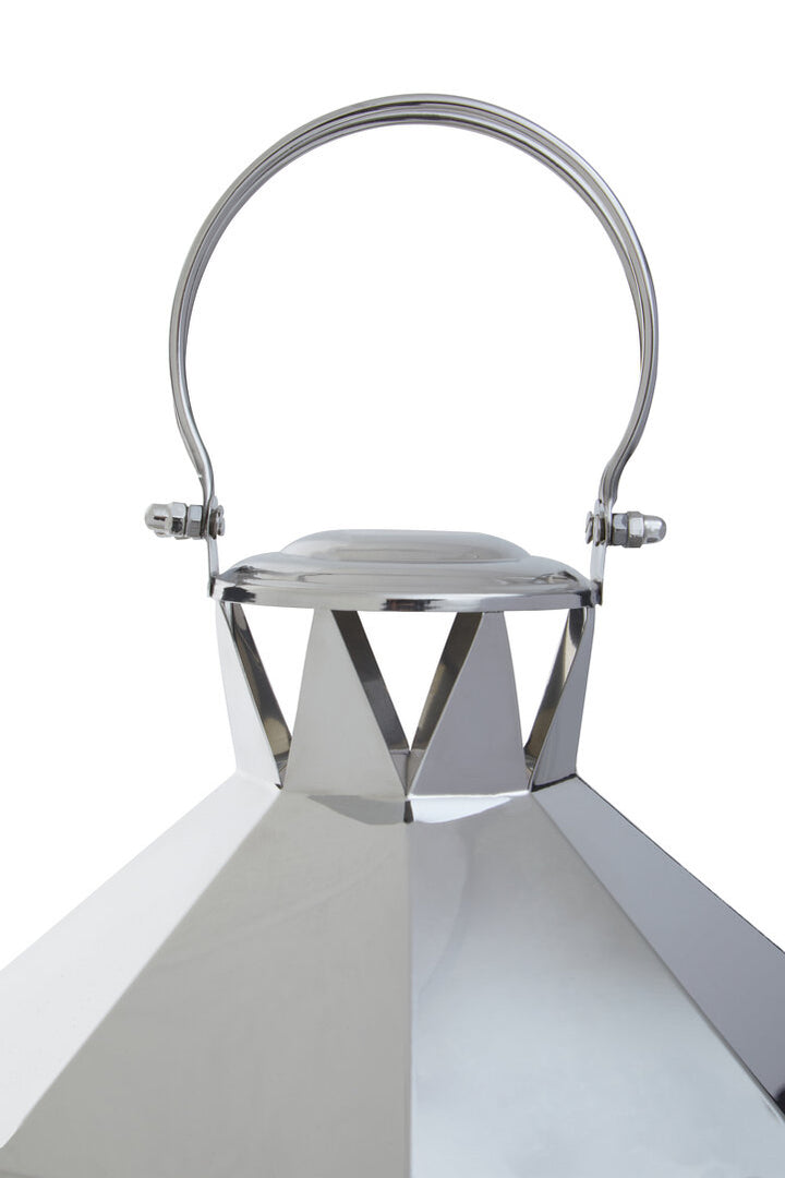 Seaville Steel Lantern – Silver (Large)