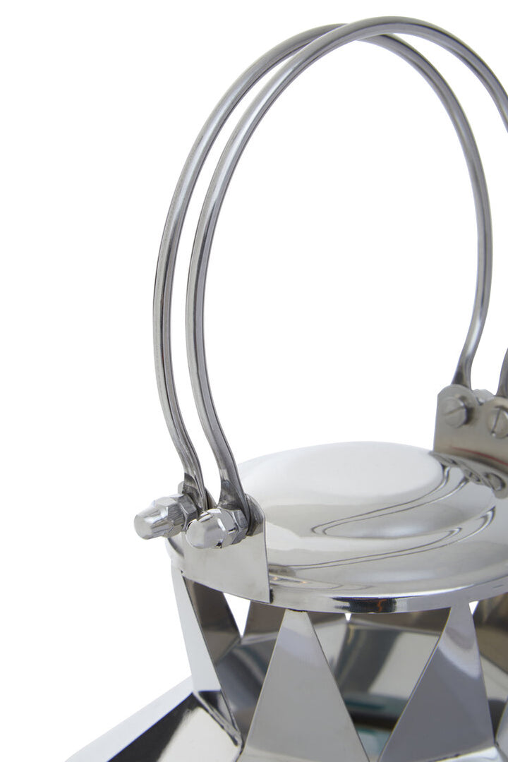 Seaville Steel Lantern – Silver (Large)