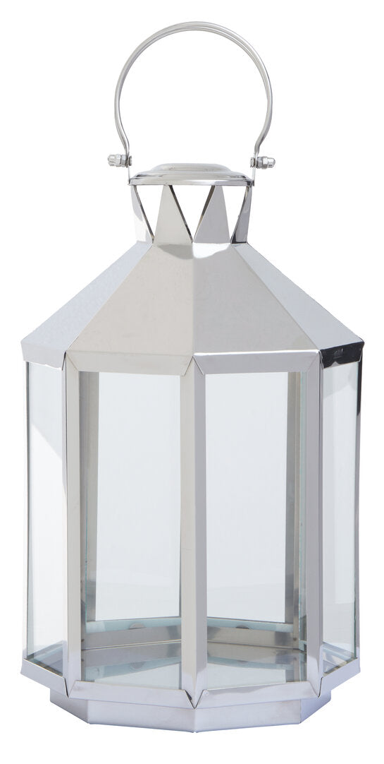Seaville Steel Lantern – Silver (Large)