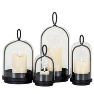 Nysa Large Candle Holder with Glass Cloche