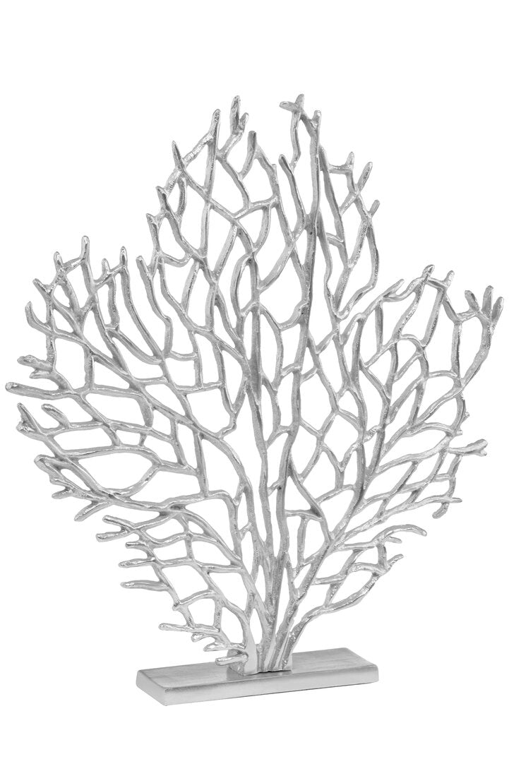 Terrace Coral Sculpture – Silver Nickel (Large)