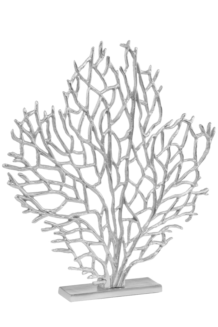 Prato Large Silver Coral Reef Decorative Sculpture
