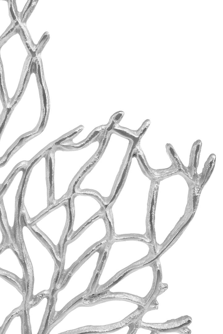 Terrace Coral Sculpture – Silver Nickel (Large)