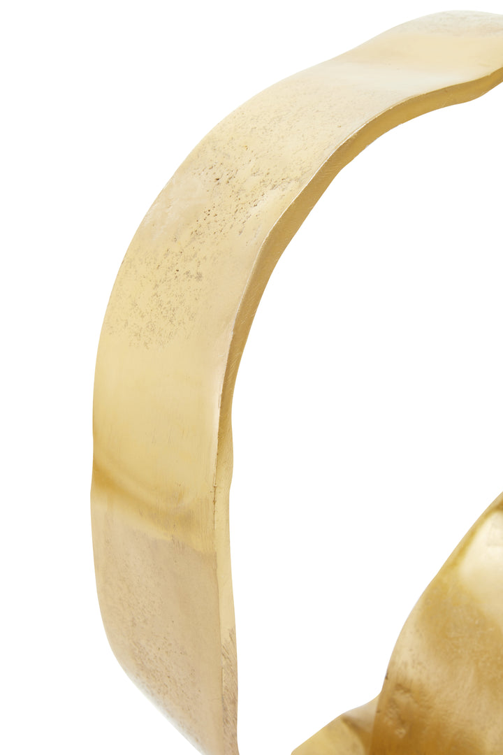 Prato Knot Sculpture with Gold Finish