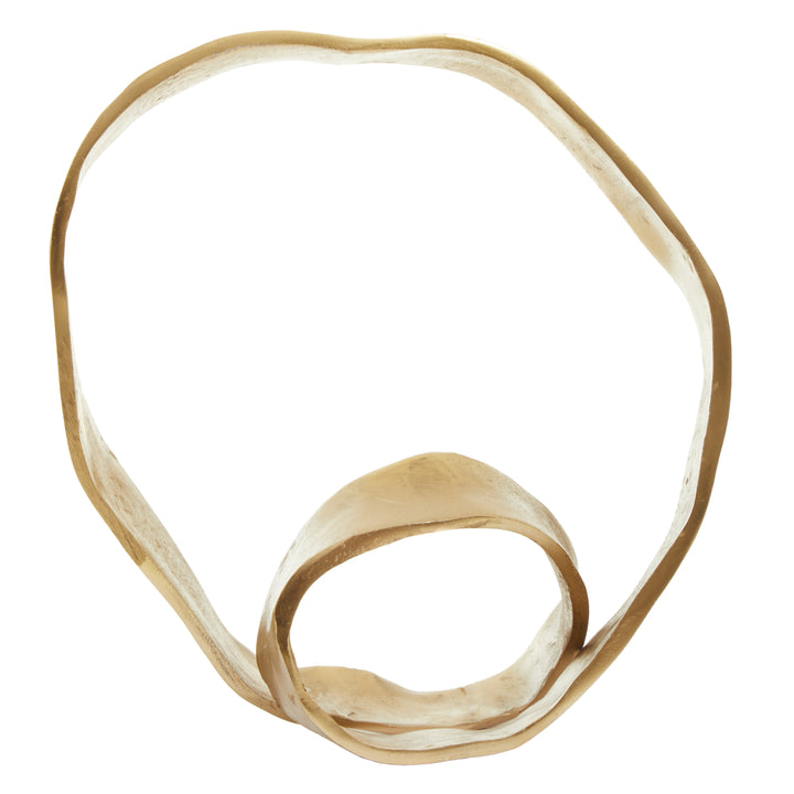Prato Knot Sculpture with Gold Finish