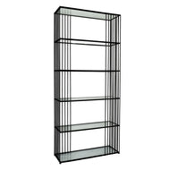 Alto Shelf Unit with Glass Shelves