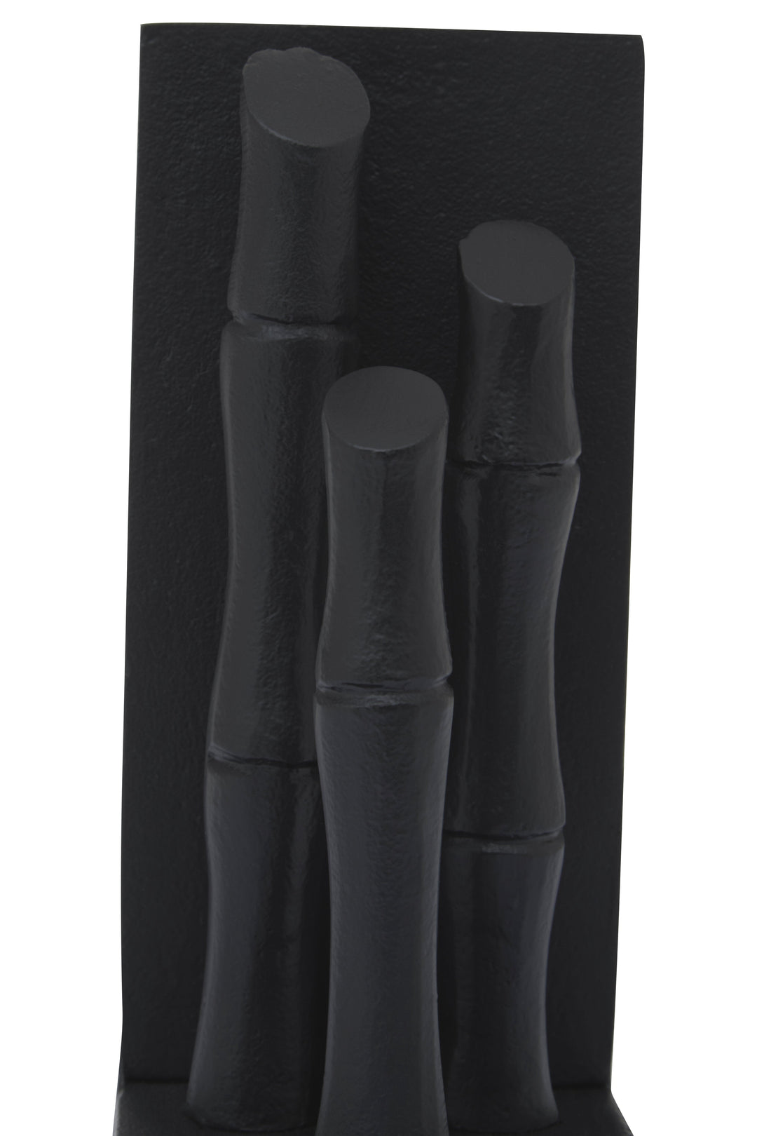 Hiba Black Bamboo Effect Bookends – Set of 2