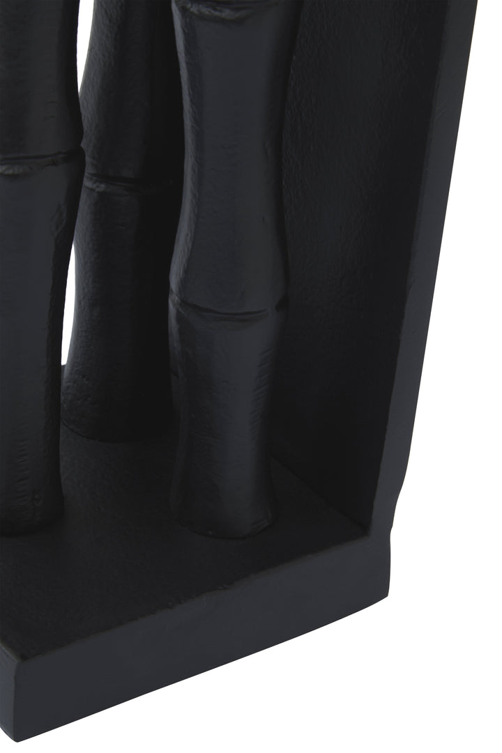 Hiba Black Bamboo Effect Bookends – Set of 2