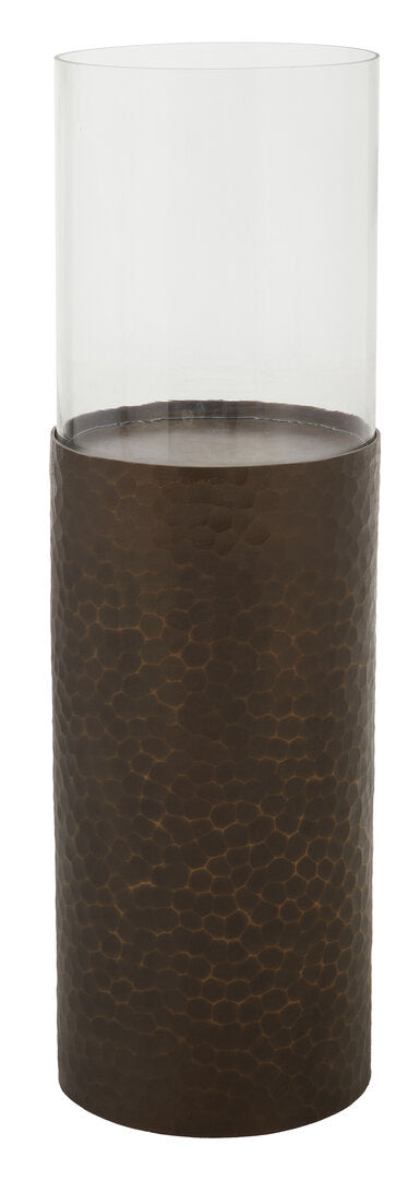 Umber Floor Standing Candle Holder – Antique Gold (Small)