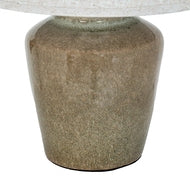 Mottura Ceramic Table Lamp with Edged Linen Shade
