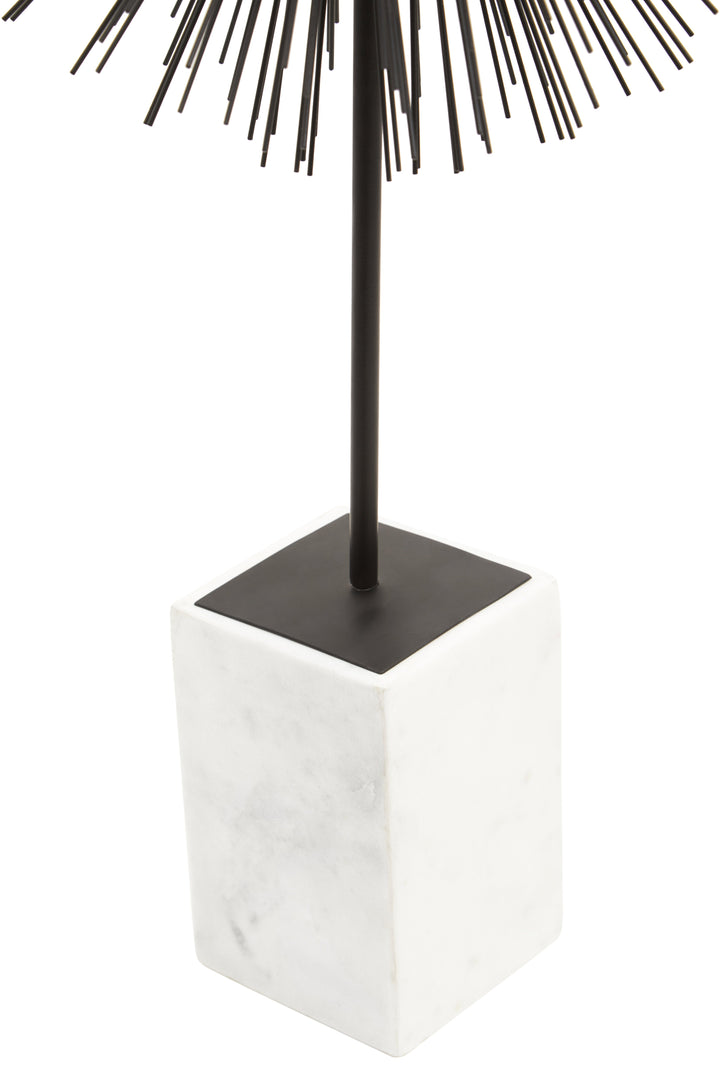 Mirano Black Starburst Modern Sculpture
