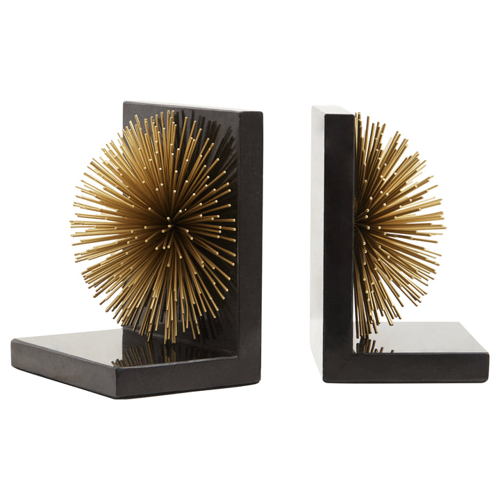 Mirano Gold Starburst Bookends – Set of 2