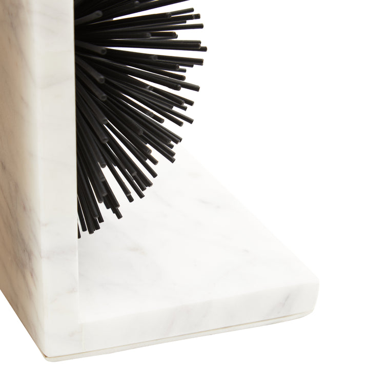 Mirano Black Starburst Bookends – Set of 2