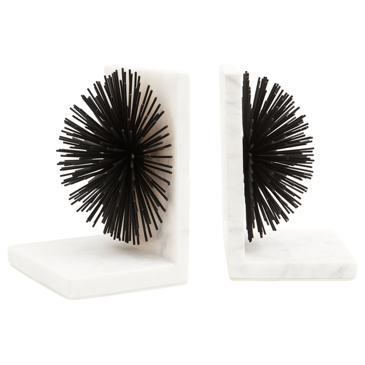 Mirano Black Starburst Bookends – Set of 2