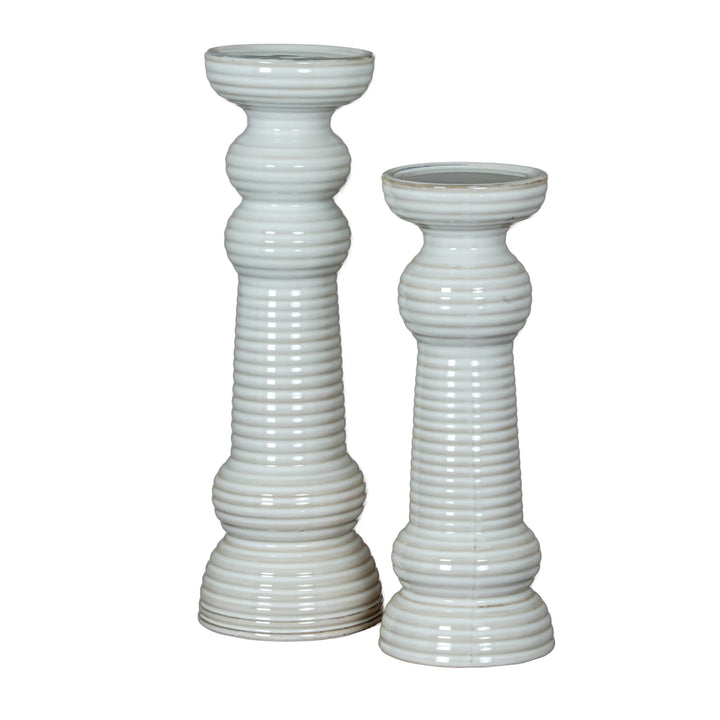 Intimate & Glowing: Sile Medium Pillar Candle Holder