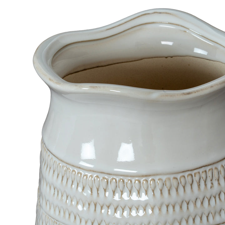Modern & Textured: The Tava Cylinder Hewn Vase