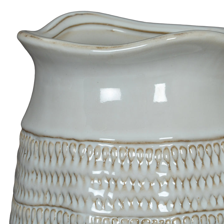 Modern & Textured: The Tava Cylinder Hewn Vase