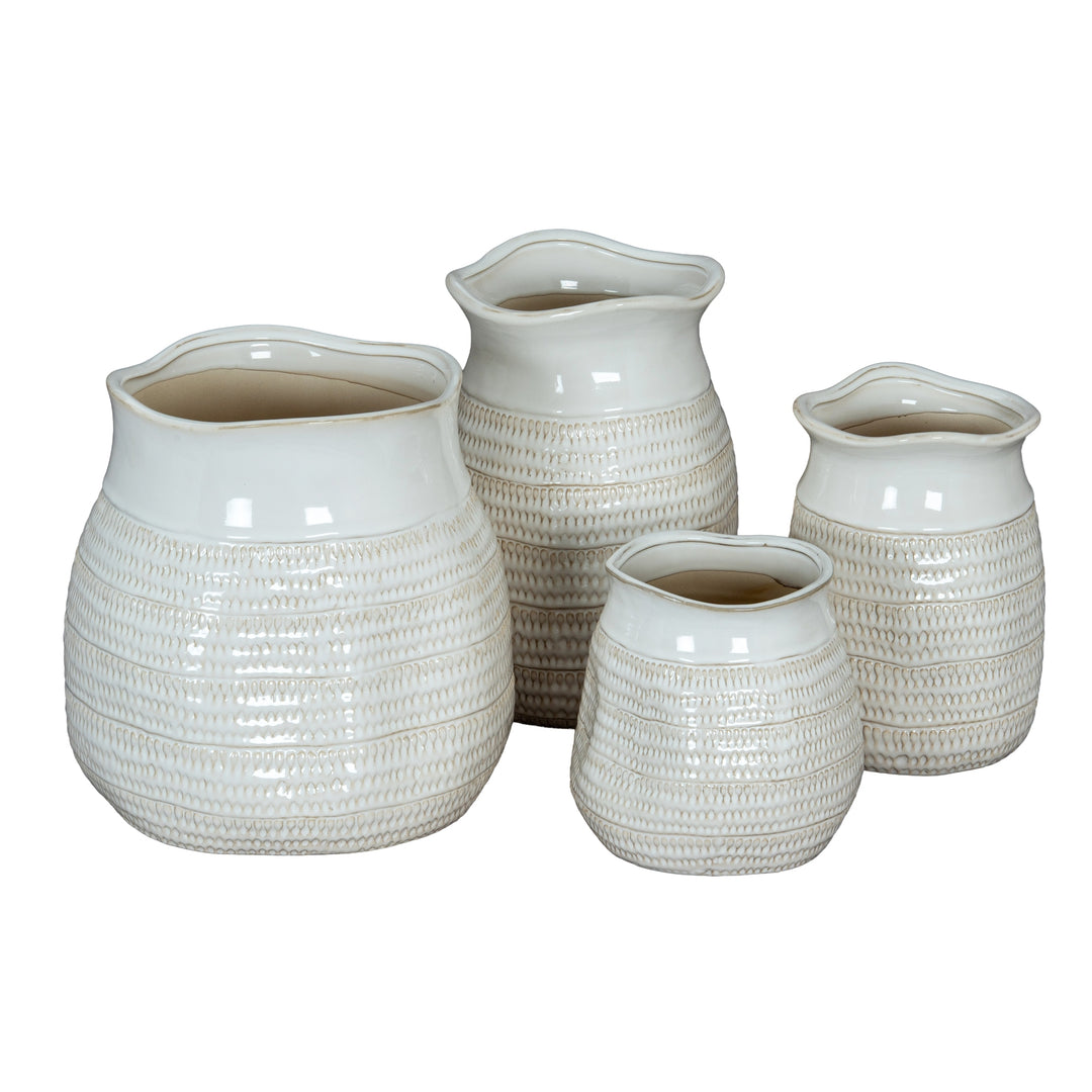 Modern & Textured: The Tava Cylinder Hewn Vase