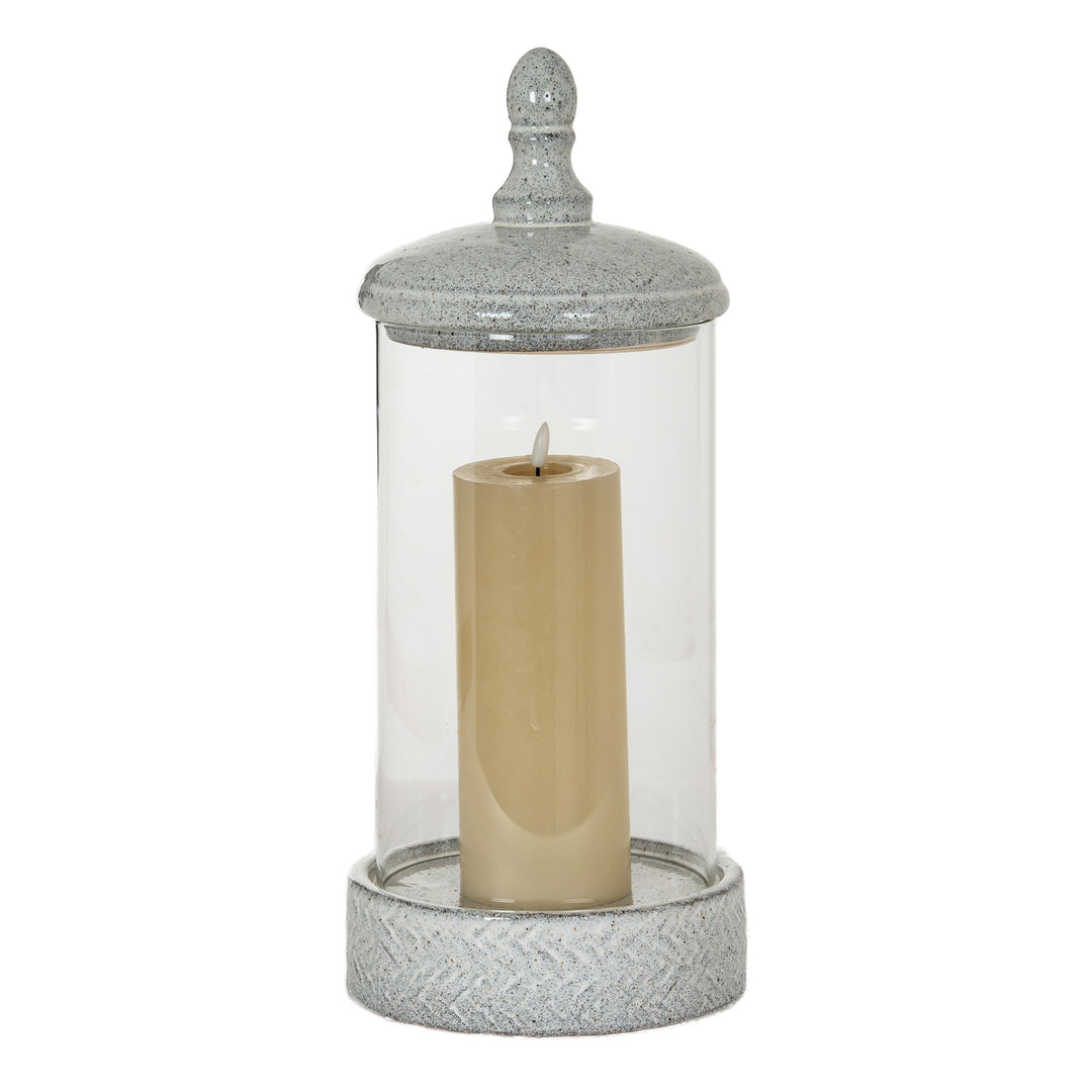 Cozy & Complete: Sona Large Hurricane Lantern with Lid