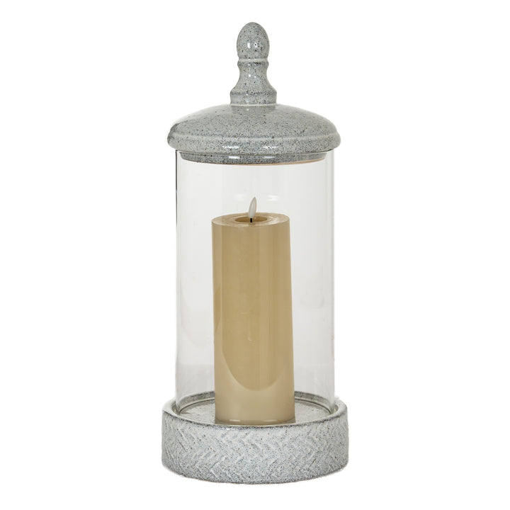 Cozy & Complete: Sona Large Hurricane Lantern with Lid