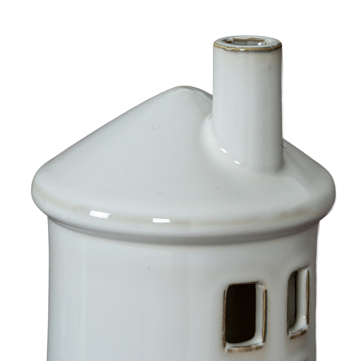 Guiding Glow: Rhea Large Lighthouse Tealight Holder
