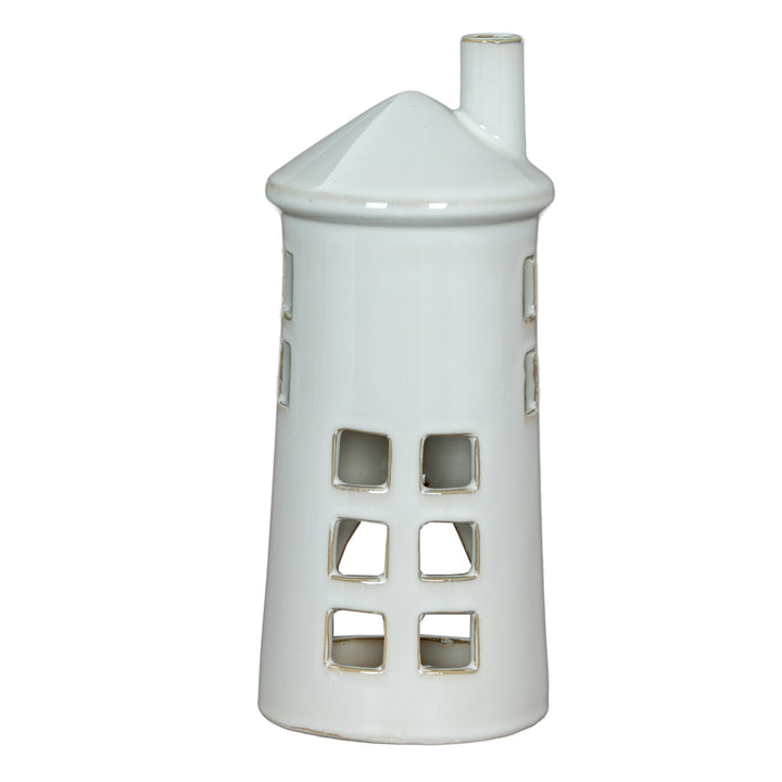 Guiding Glow: Rhea Large Lighthouse Tealight Holder