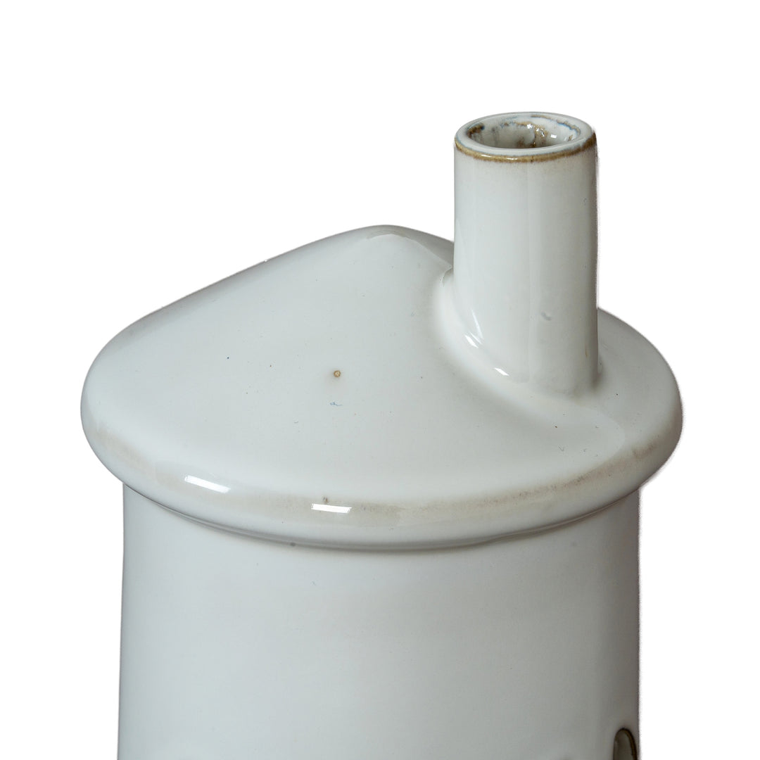Coastal Glow: Rhea Medium Lighthouse Tealight Holder