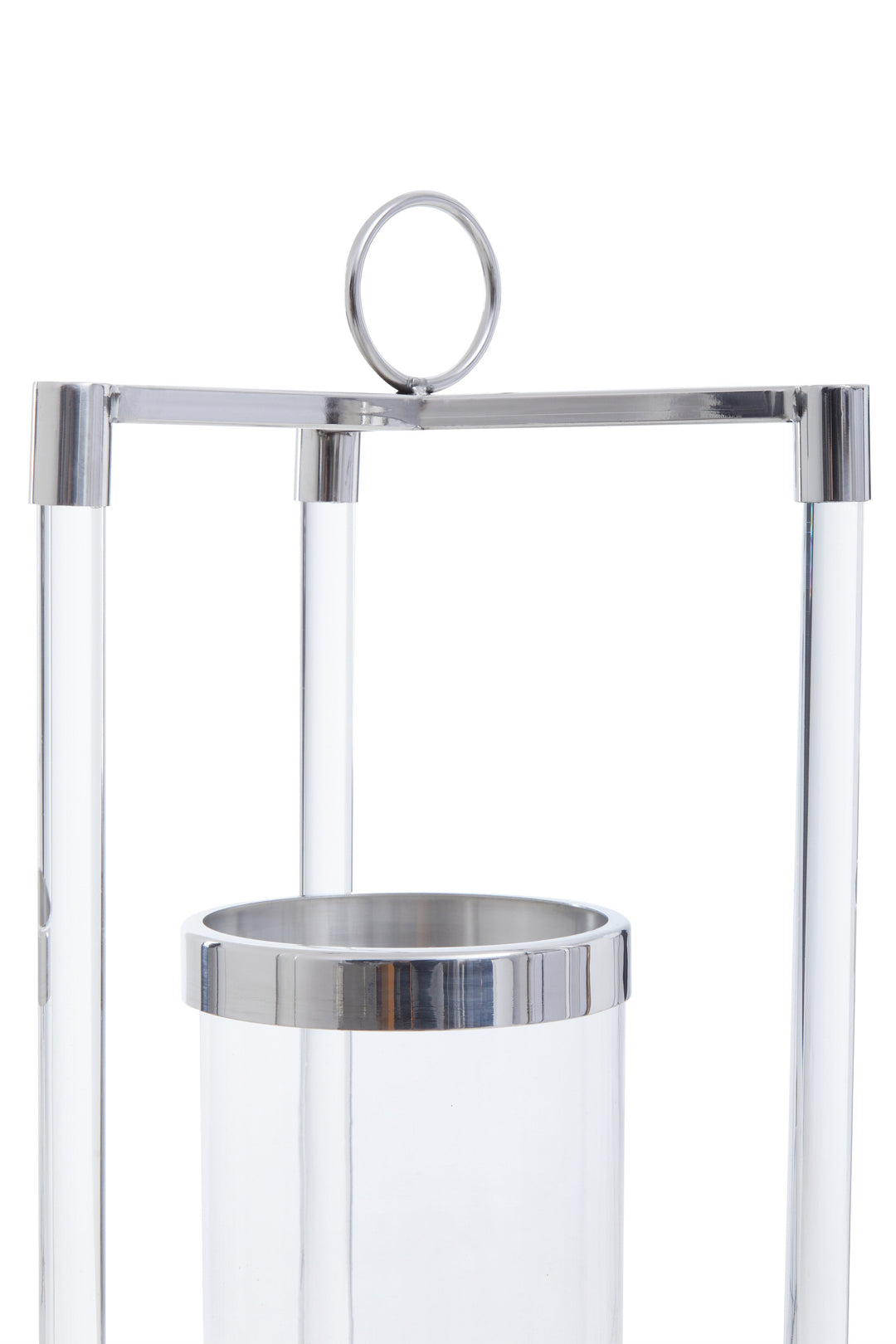 Franklin Small Silver Decorative Lantern