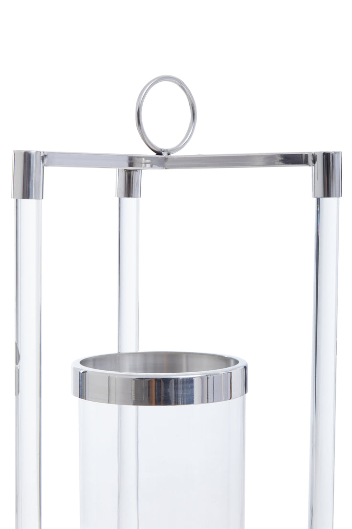 Franklin Small Silver Decorative Lantern