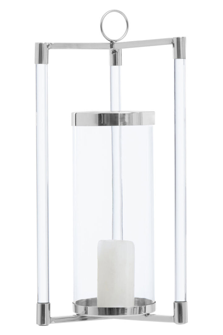 Alderley Lantern – Silver Finish (Large)