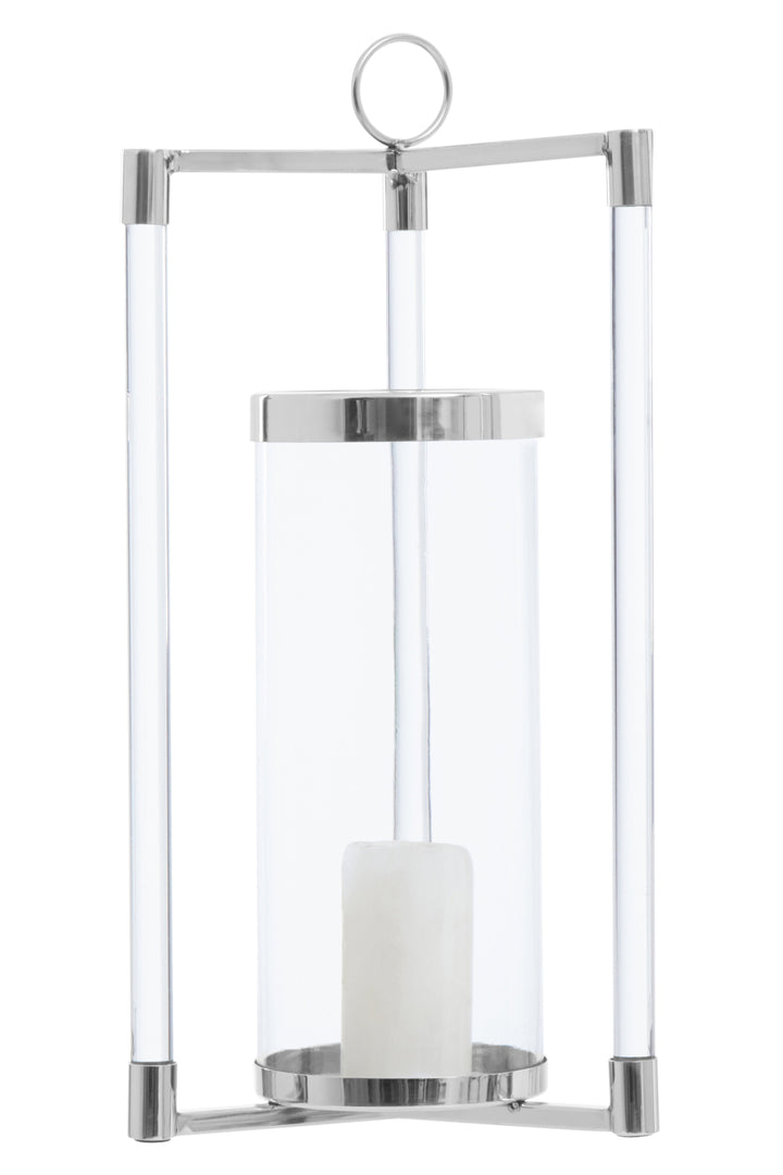 Franklin Large Silver Decorative Lantern