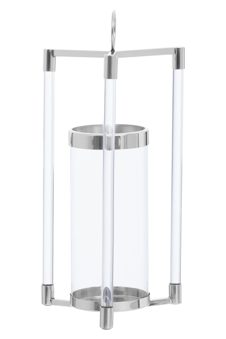 Franklin Large Silver Decorative Lantern